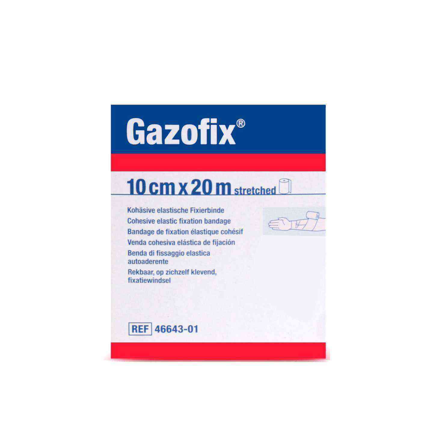 Gazofix 10cm x20m LF Bsn Fiksasyon Bandajı Ten