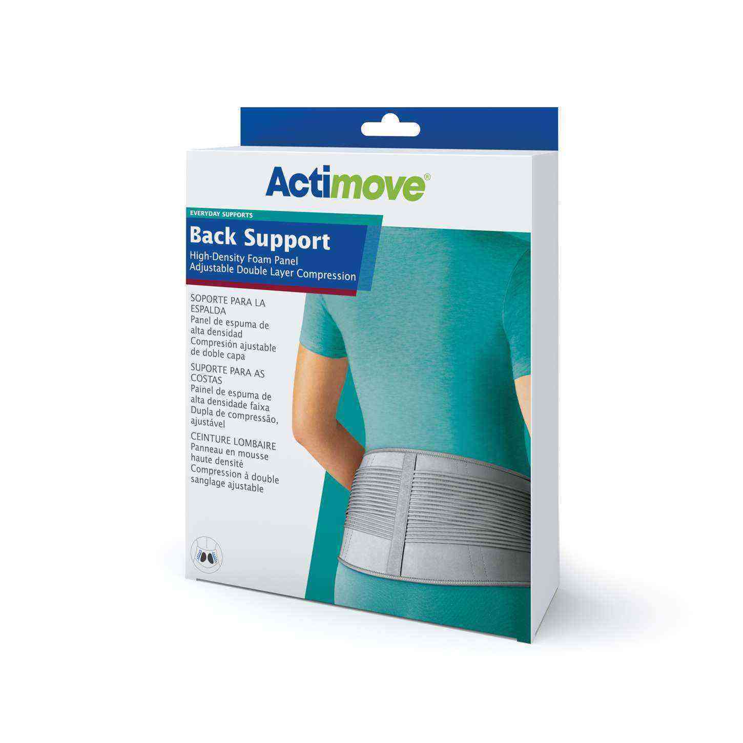 Actimove Back Support Bel Desteği Yüksek Yoğunluklu Köpük Panel İle Lumbal Kompresyon